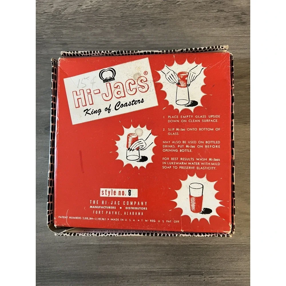 Hi-Jacs King of Coasters Style No. 8 In‎ Box Complete Set Good Condition!